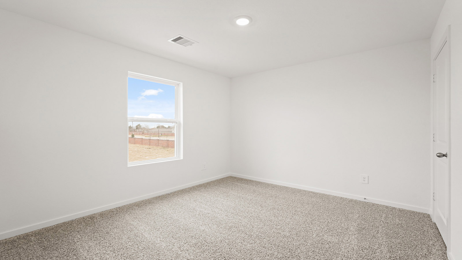 bedroom with carpet