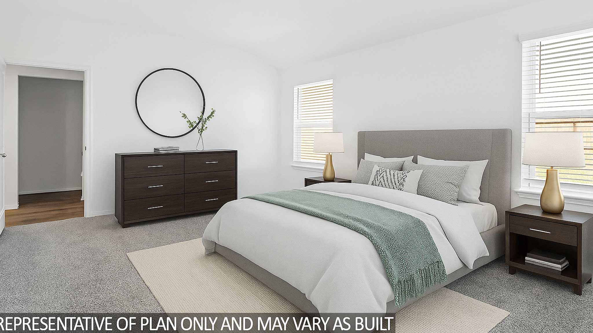 bedroom with carpet flooring