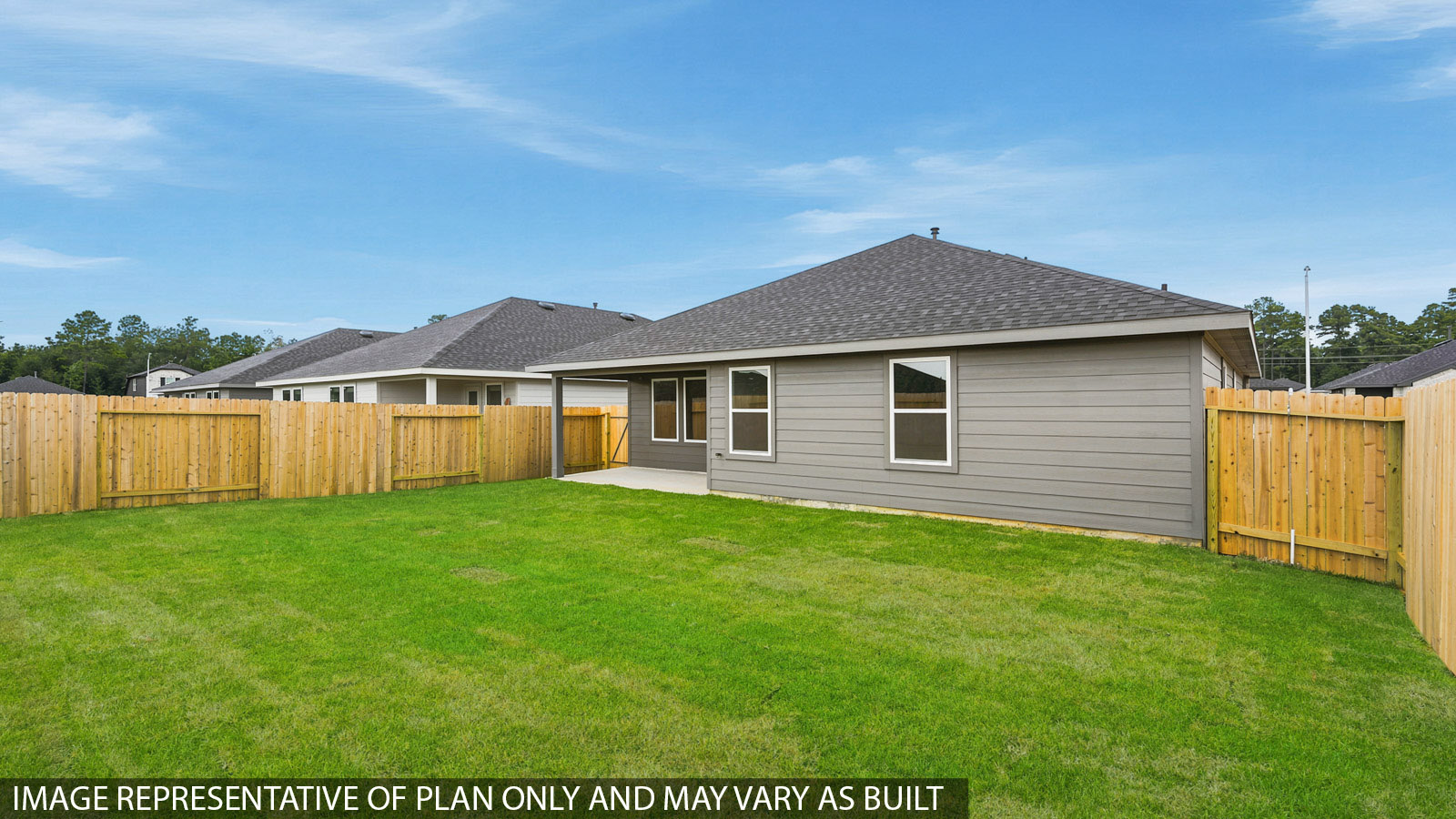 backyard with covered patio