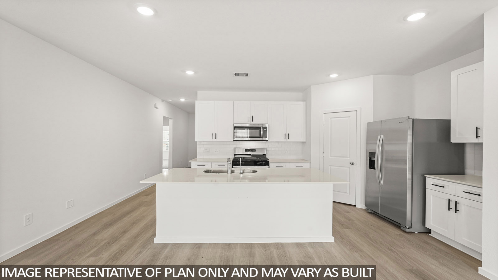 kitchen with quartz countertops and stainless steel appliances