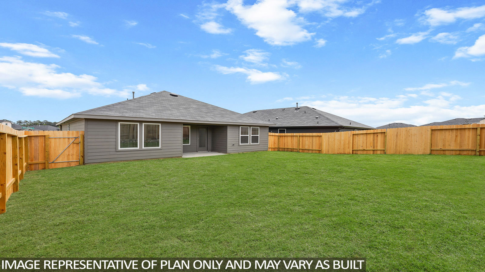 backyard with covered patio