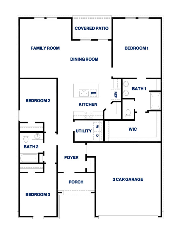 X40D/Denton Floor Plan