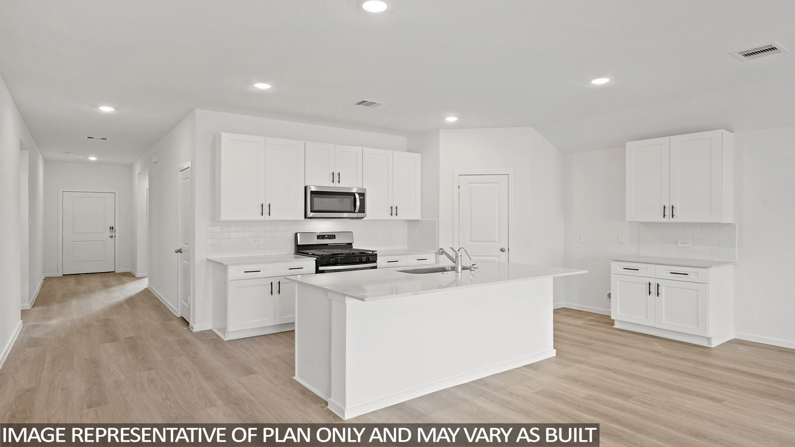 kitchen with quartz countertops and stainless steel appliances