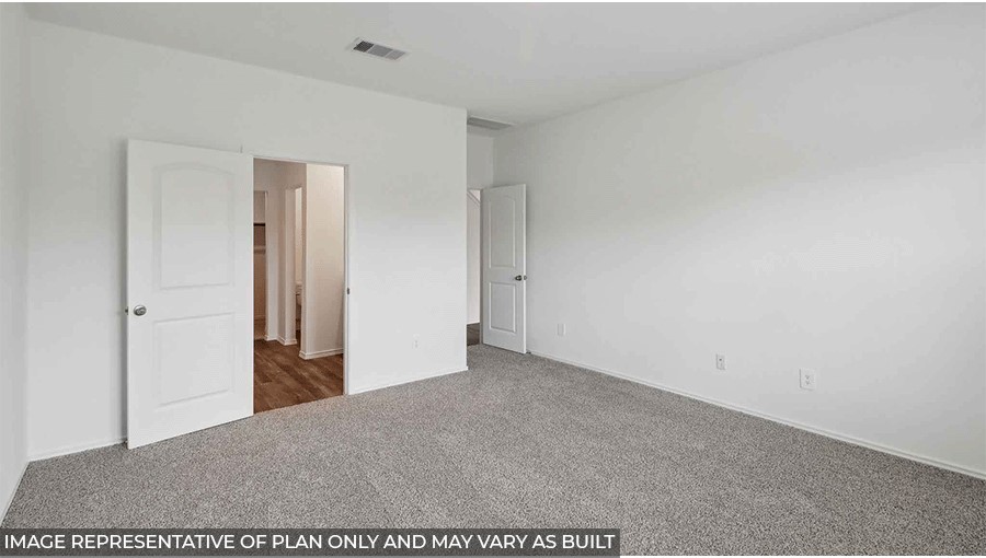 bedroom with carpet flooring and window in Magnolia, TX