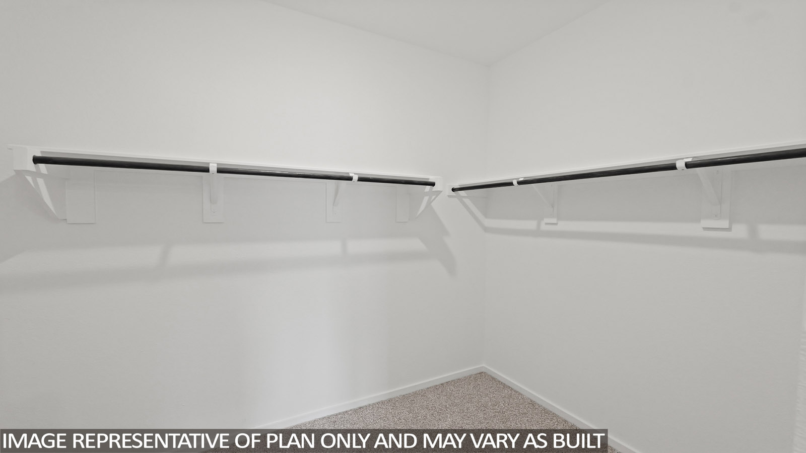 Bedroom with carpet flooring