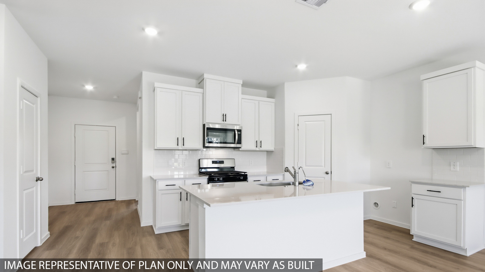kitchen with quartz countertops and stainless steel appliances