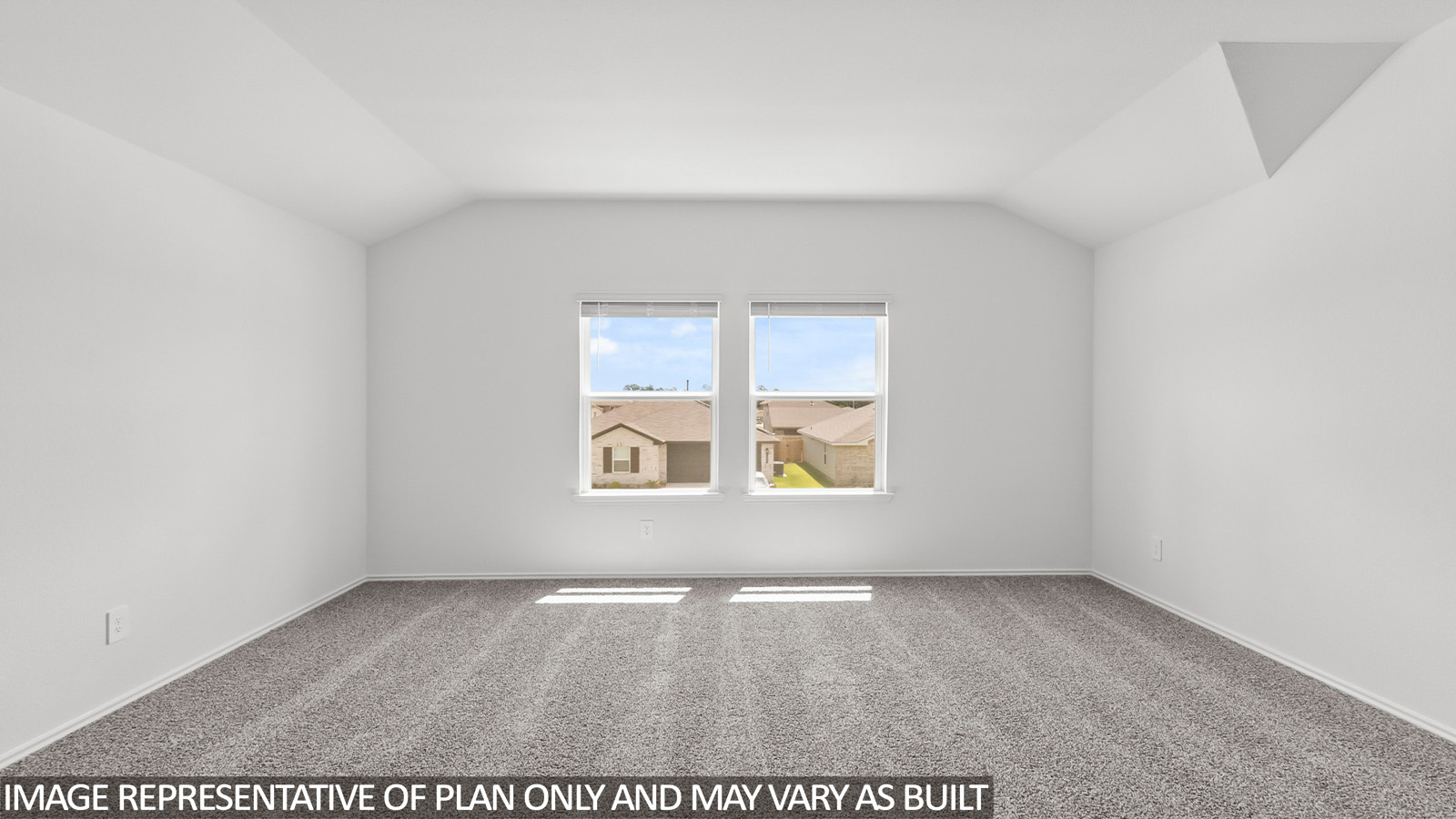 open gameroom with carpet flooring