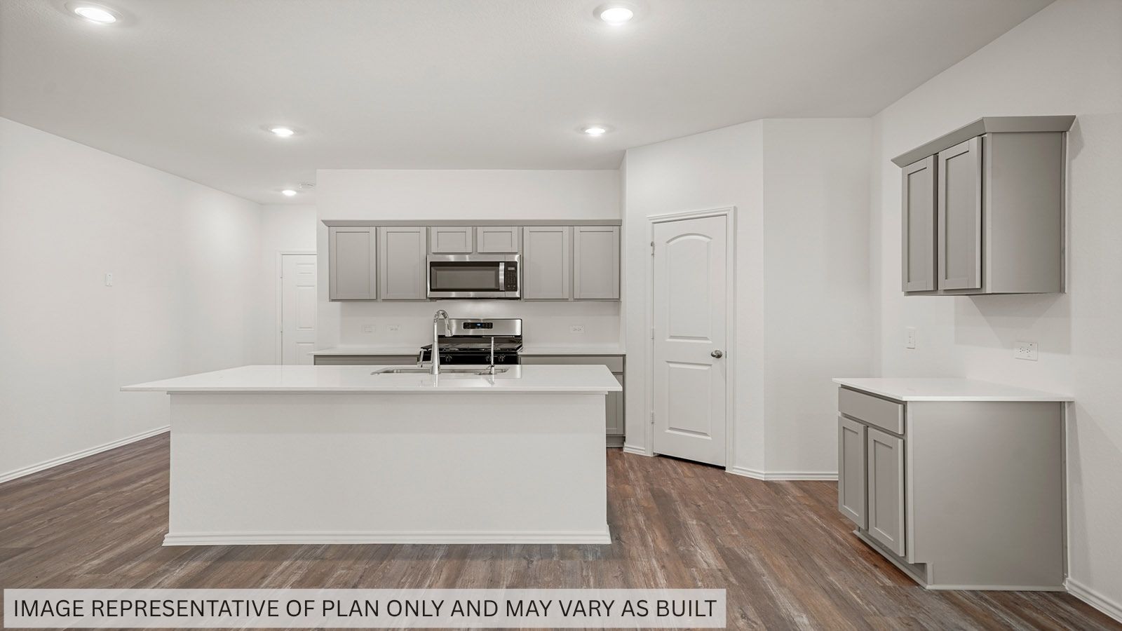 Kitchen with an island