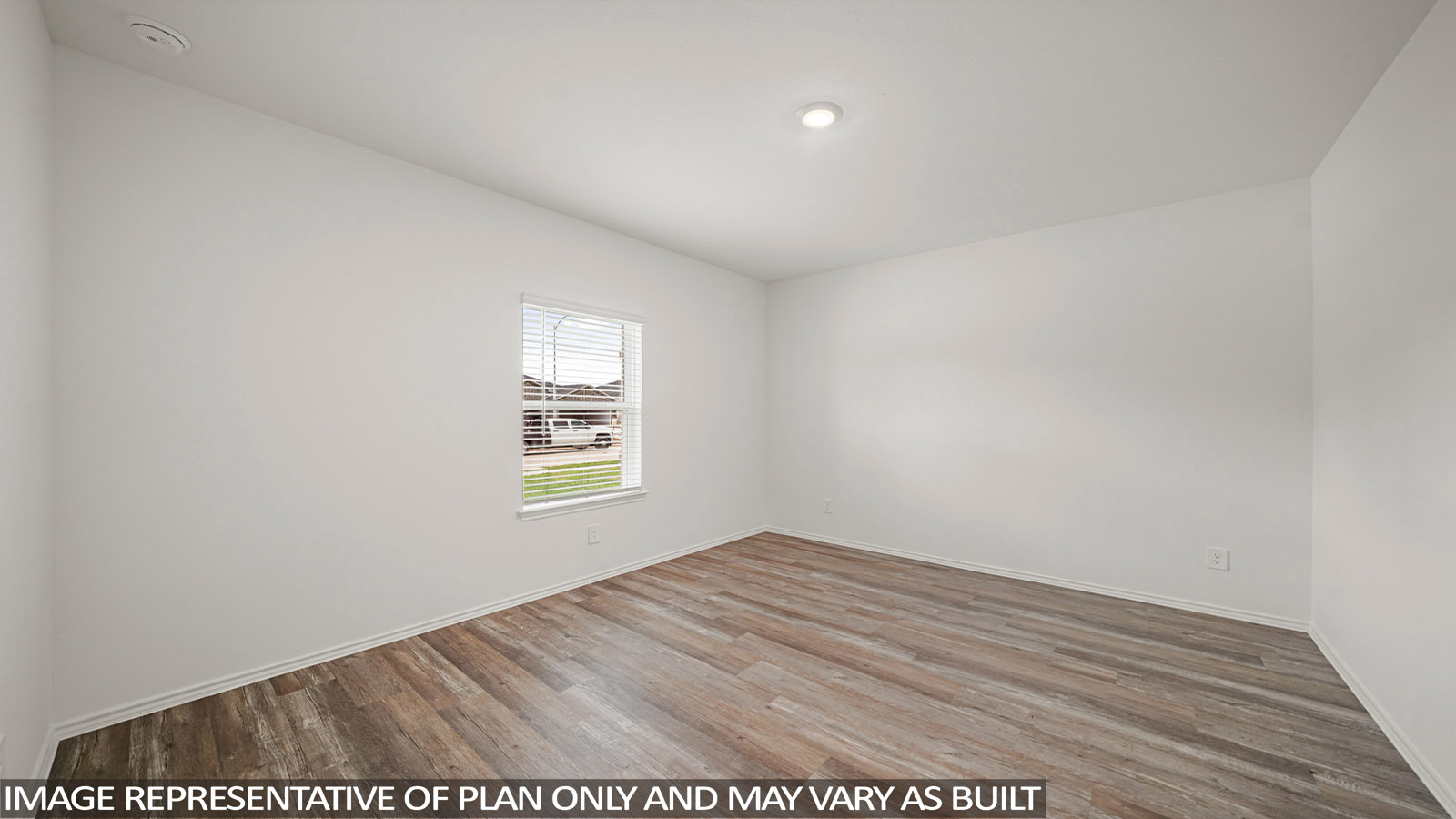 open concept living and dining area with vinyl flooring