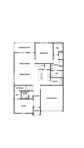 X40P First-Story Floor Plan