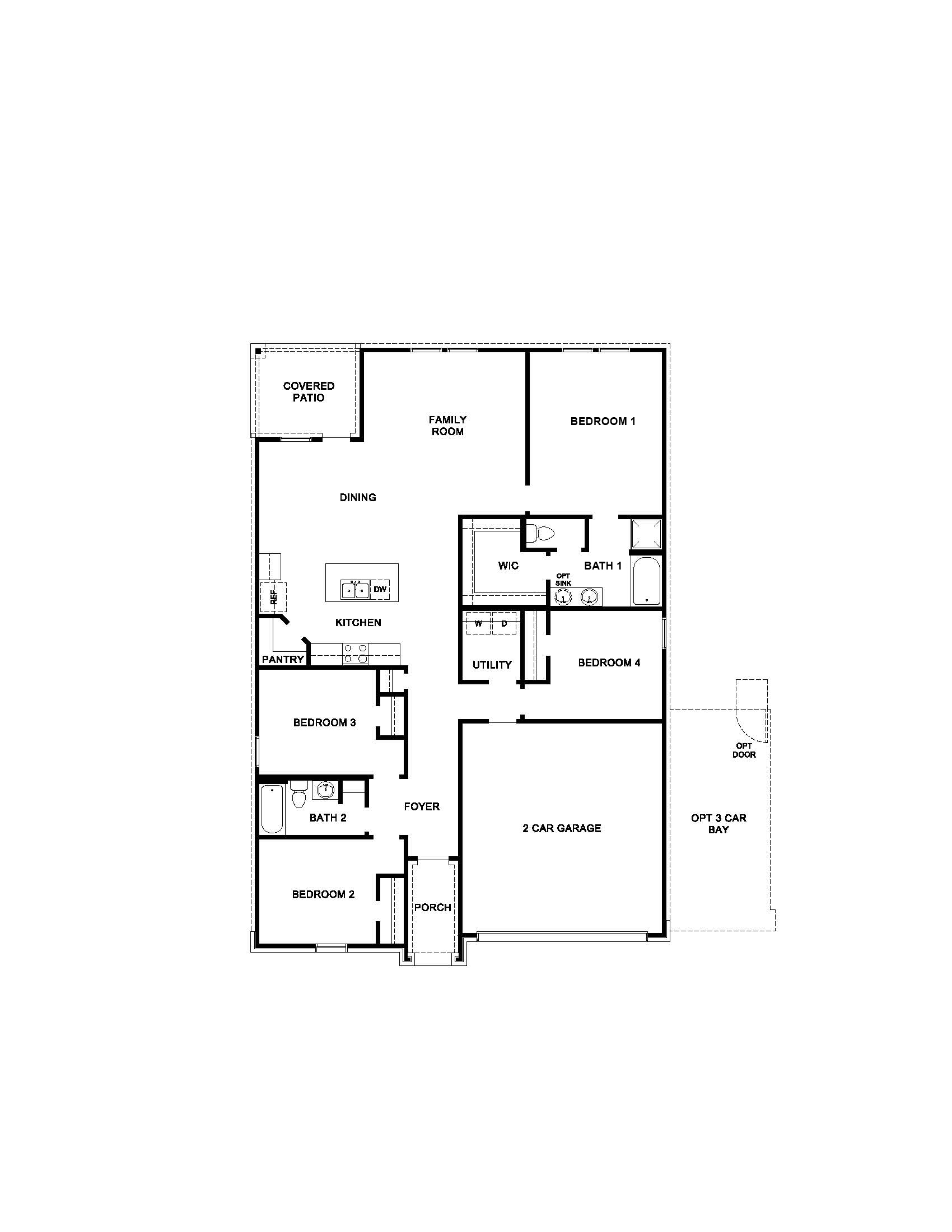 DR Horton Houston North Butlers Bend - E40G First Floor Plan