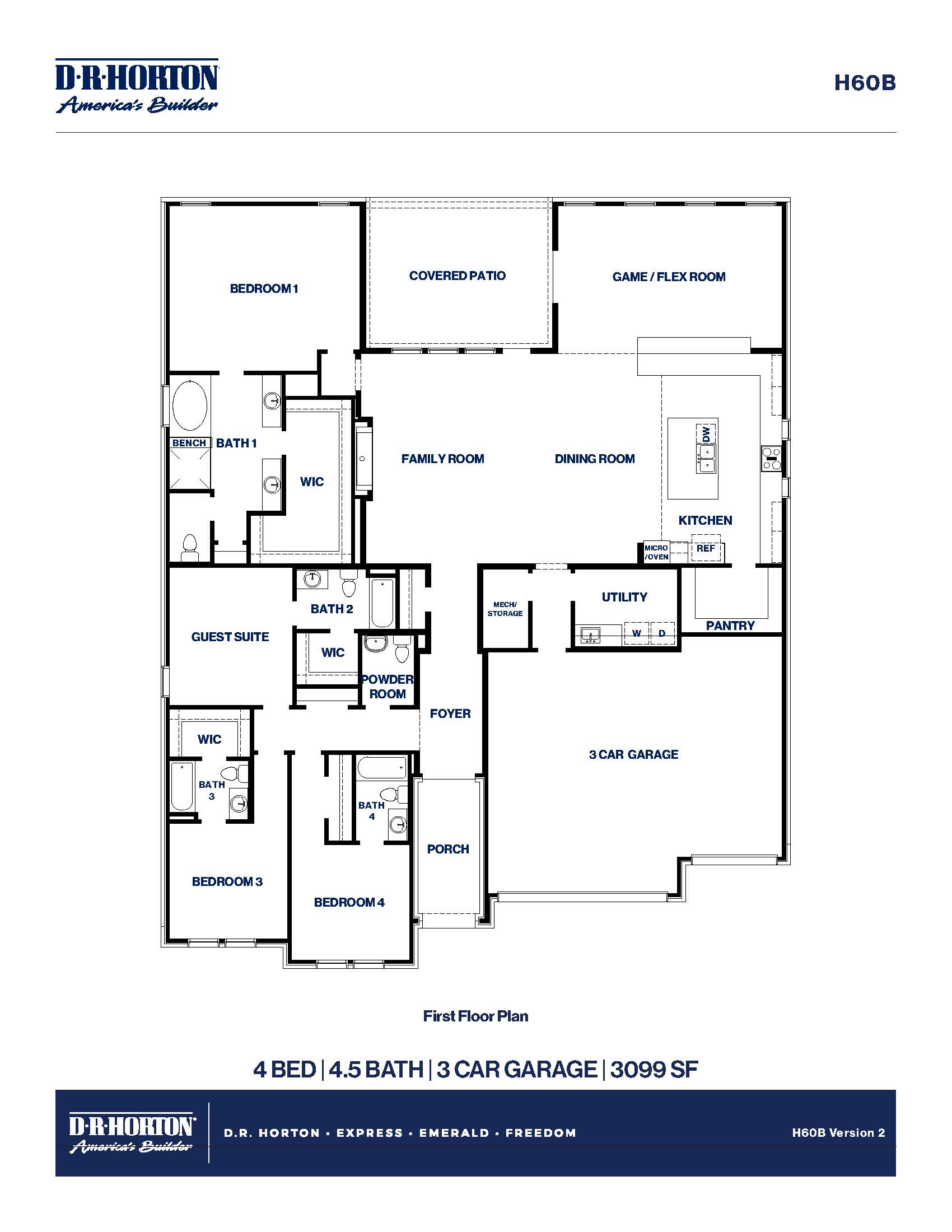 H60B Floorplan