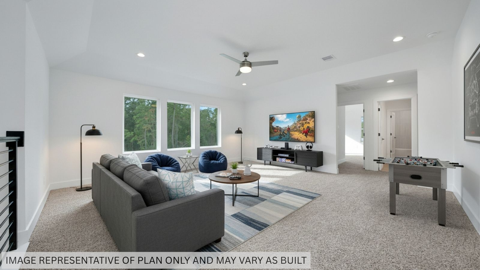 Game room/ bouns with bright windows