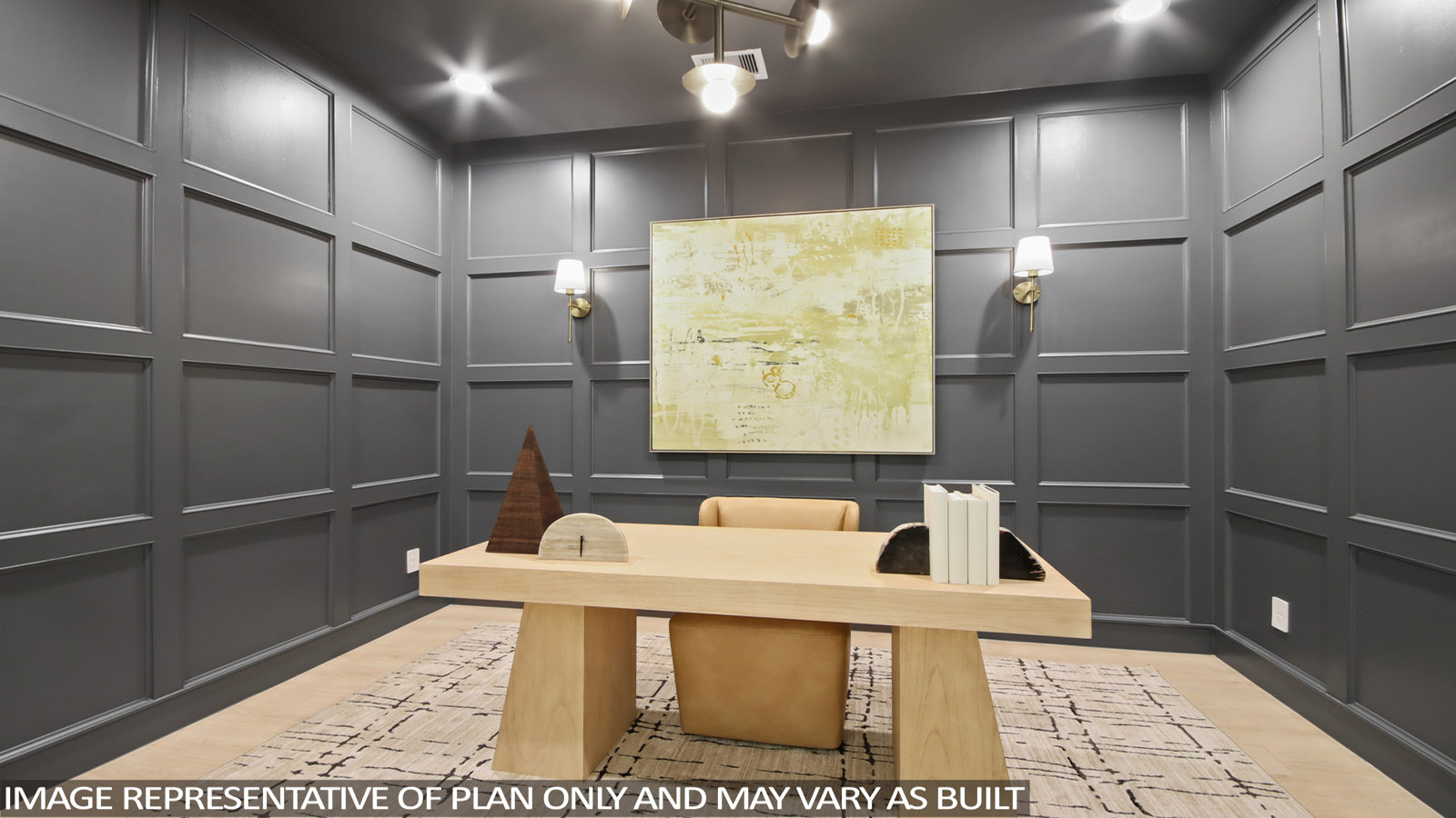 Study with vinyl flooring