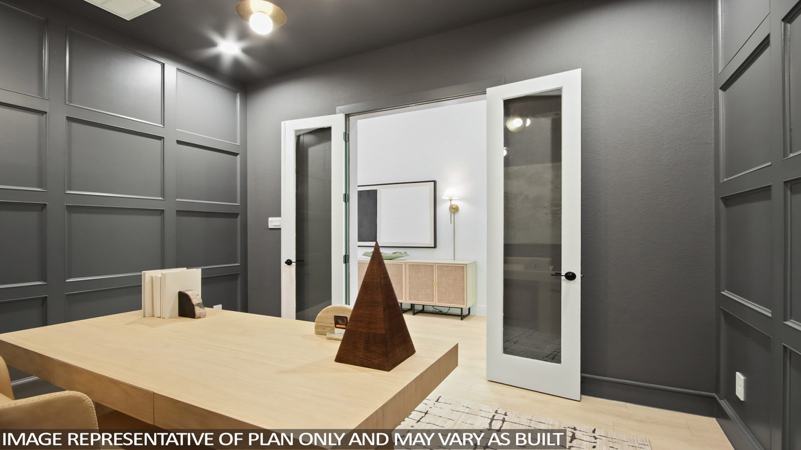 Study with vinyl flooring