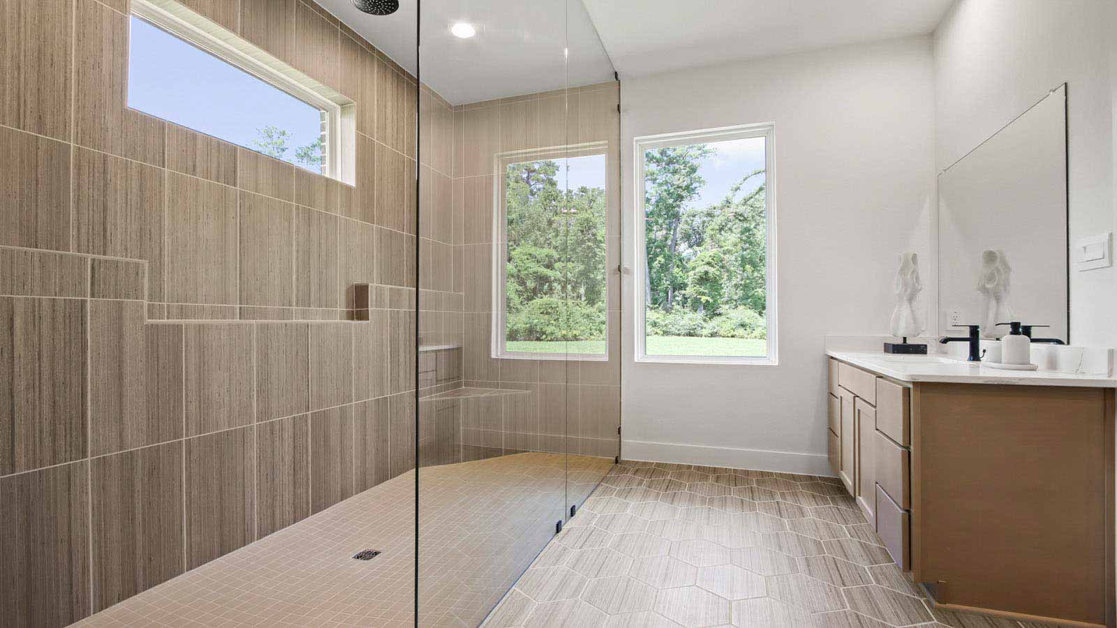 Primary bathroom with super shower
