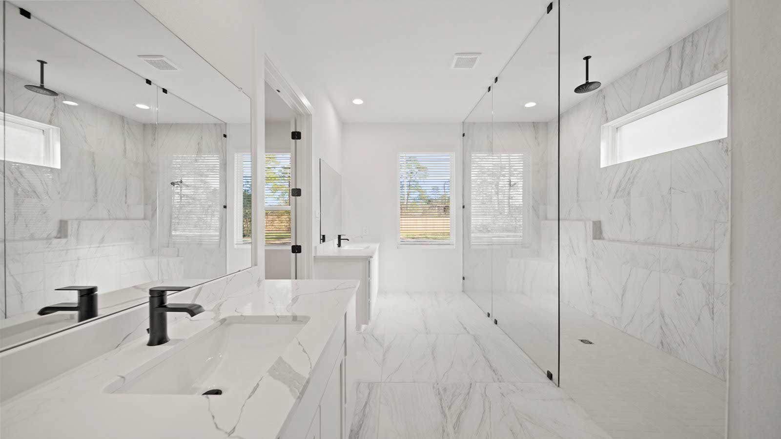 Primary bathroom with super shower