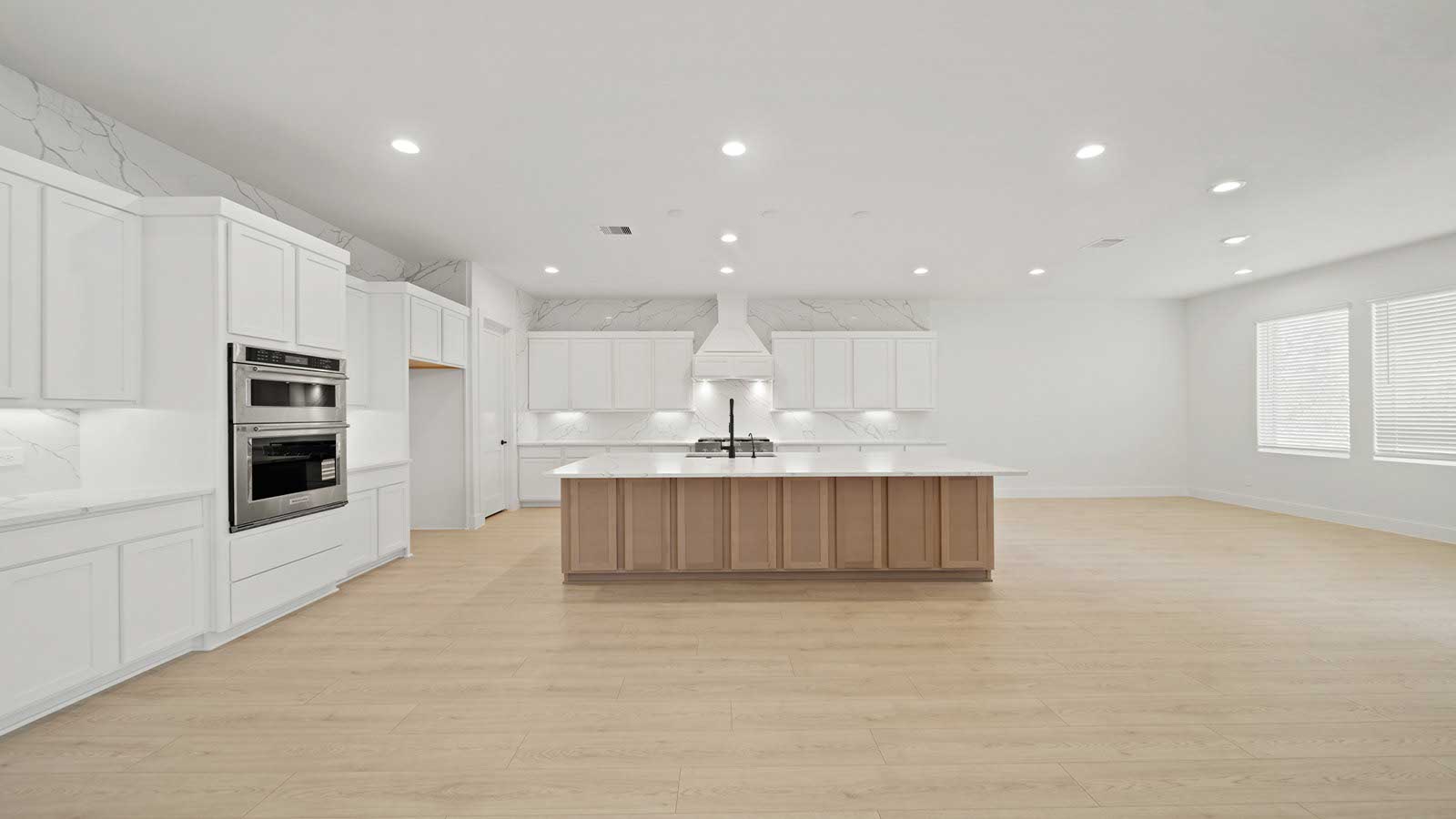 Kitchen with an island