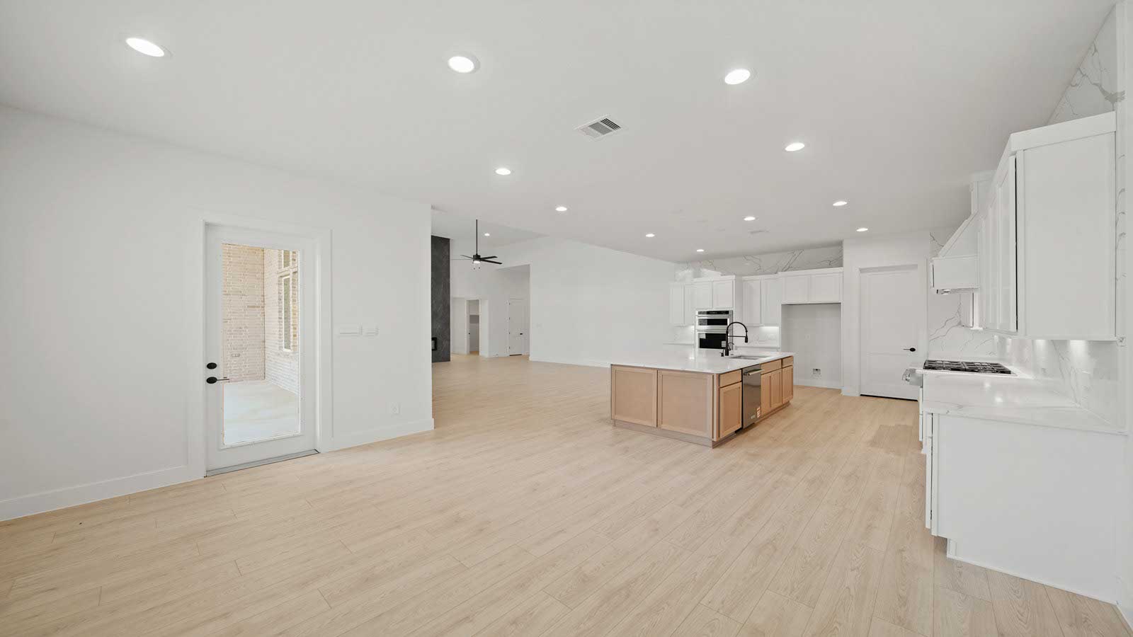 Kitchen with an island