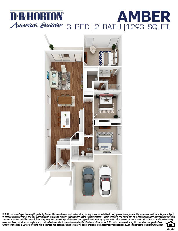 staged rendering