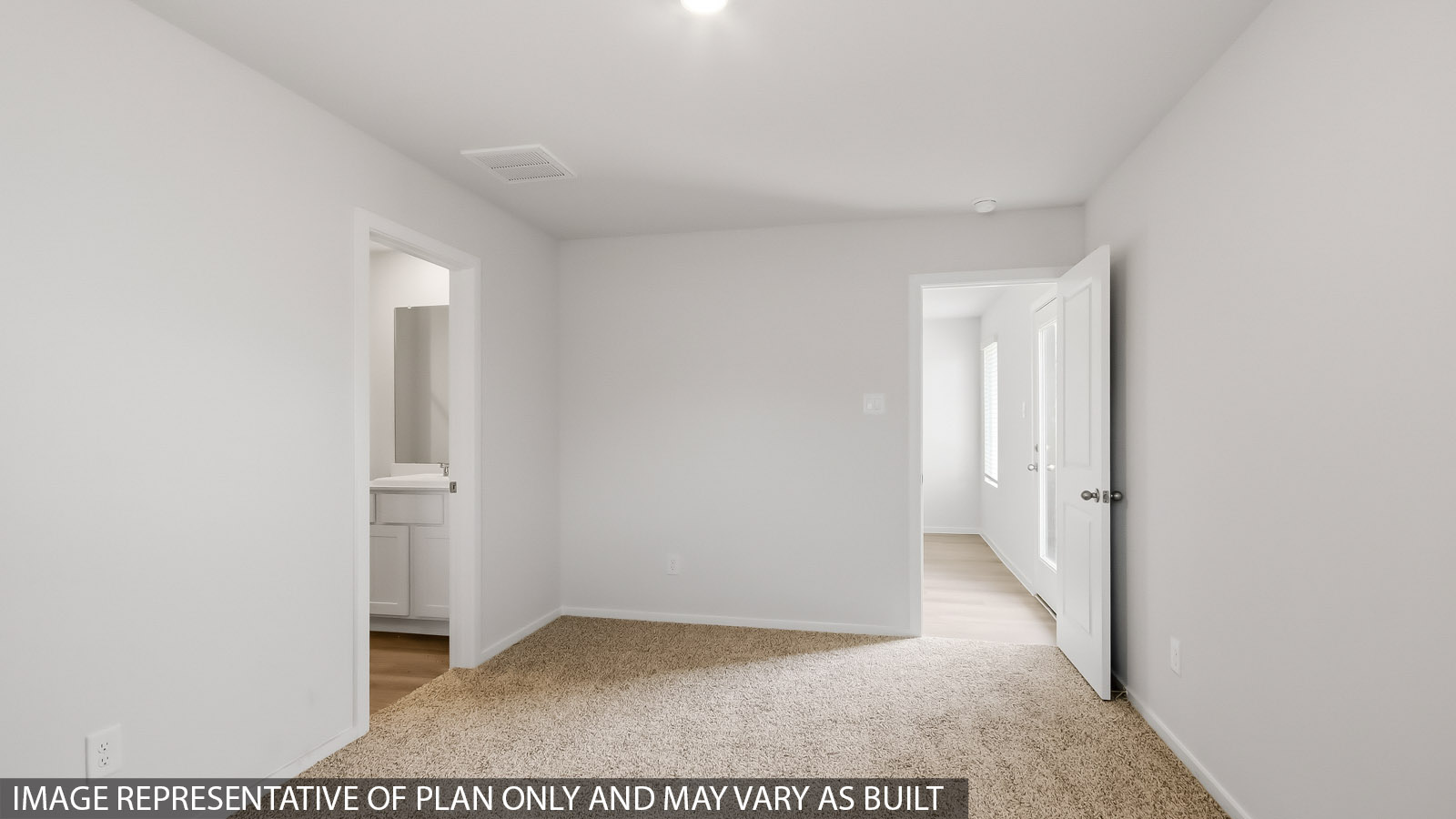 bedroom with vinyl flooring