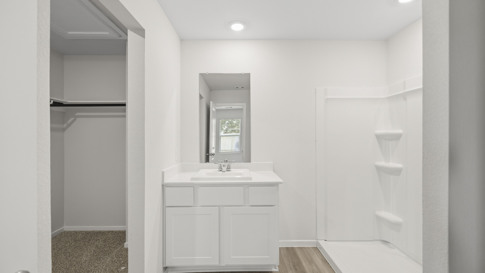 primary bathroom with stand up shower