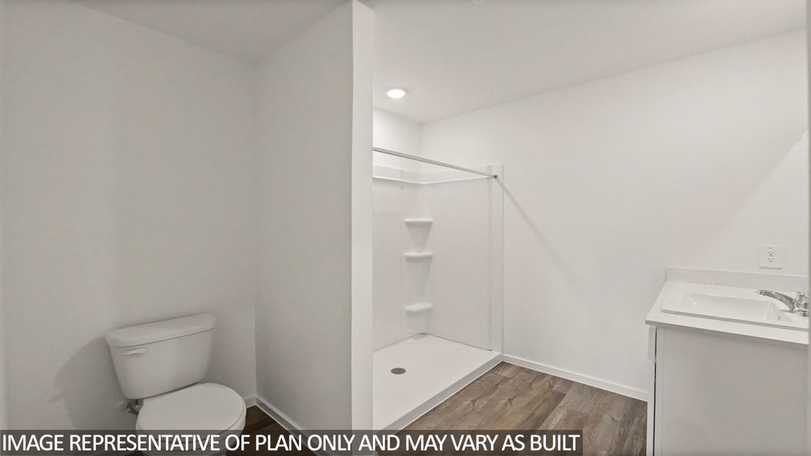 primary bathroom with stand up shower in Hockley, Texas