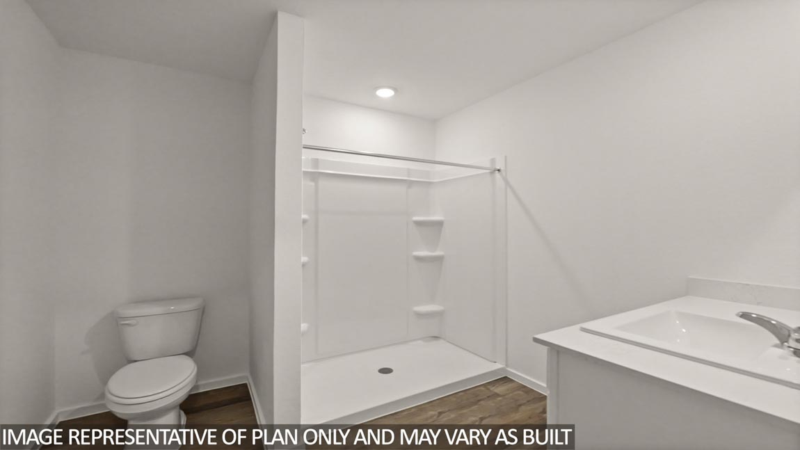 primary bathroom with stand up shower in Hockley, Texas