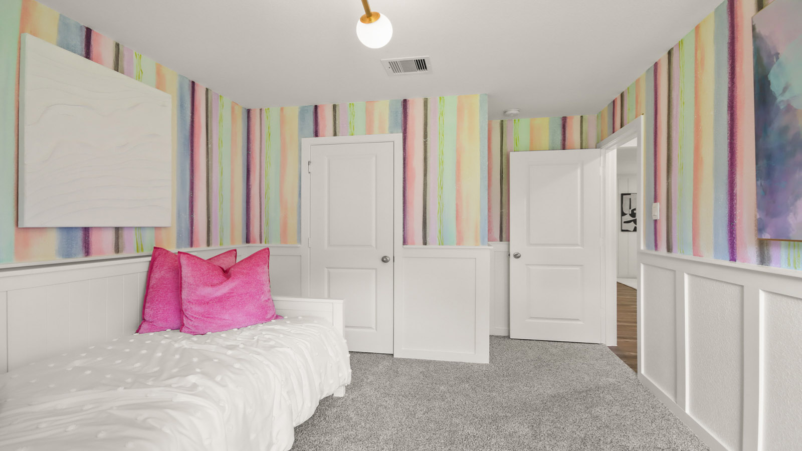 bedroom with capet flooring