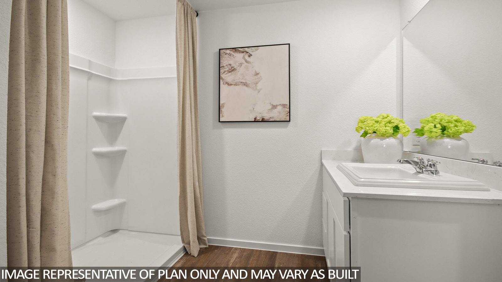 primary bathroom with stand up shower