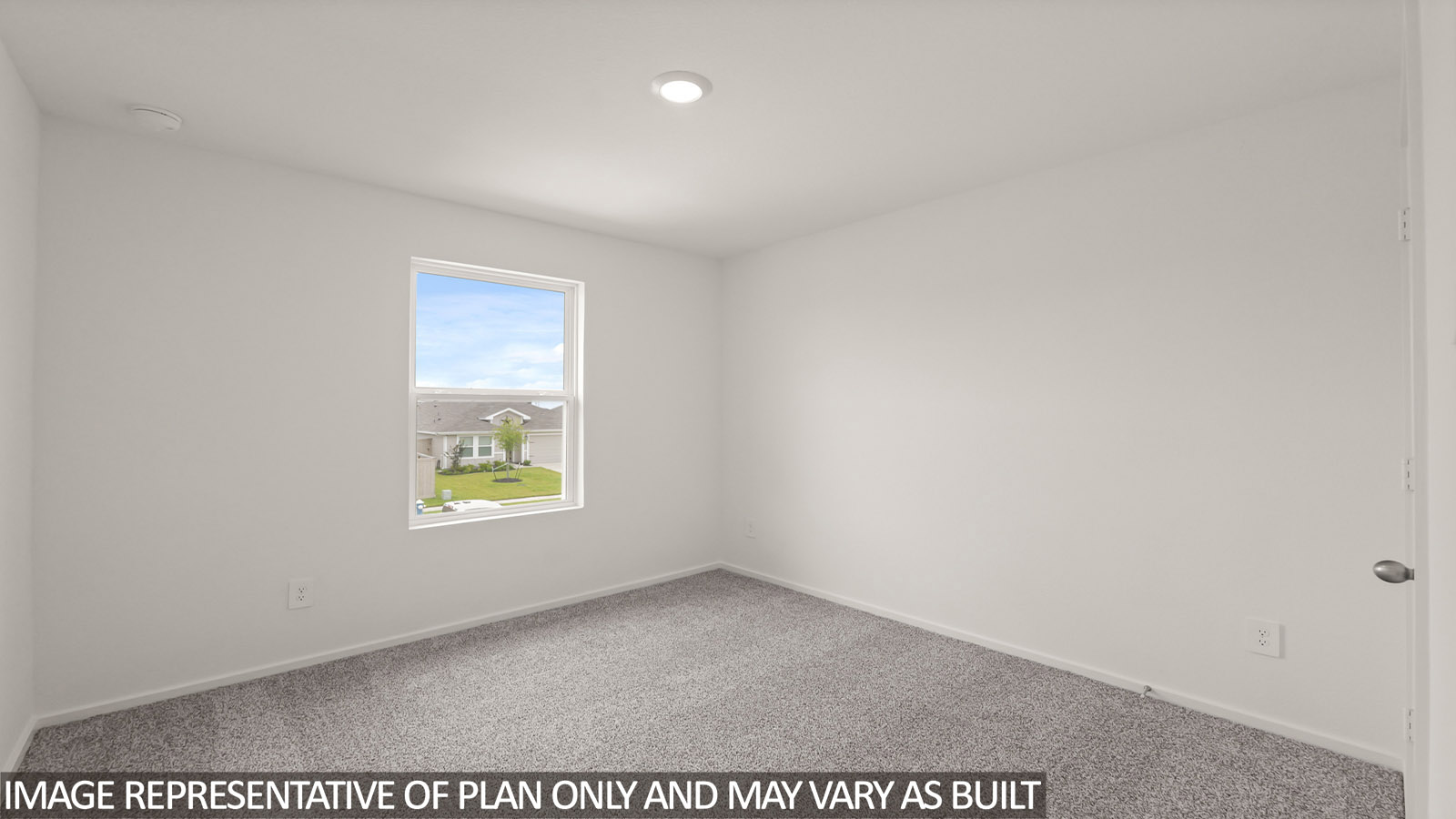 bedroom with carpet flooring and window