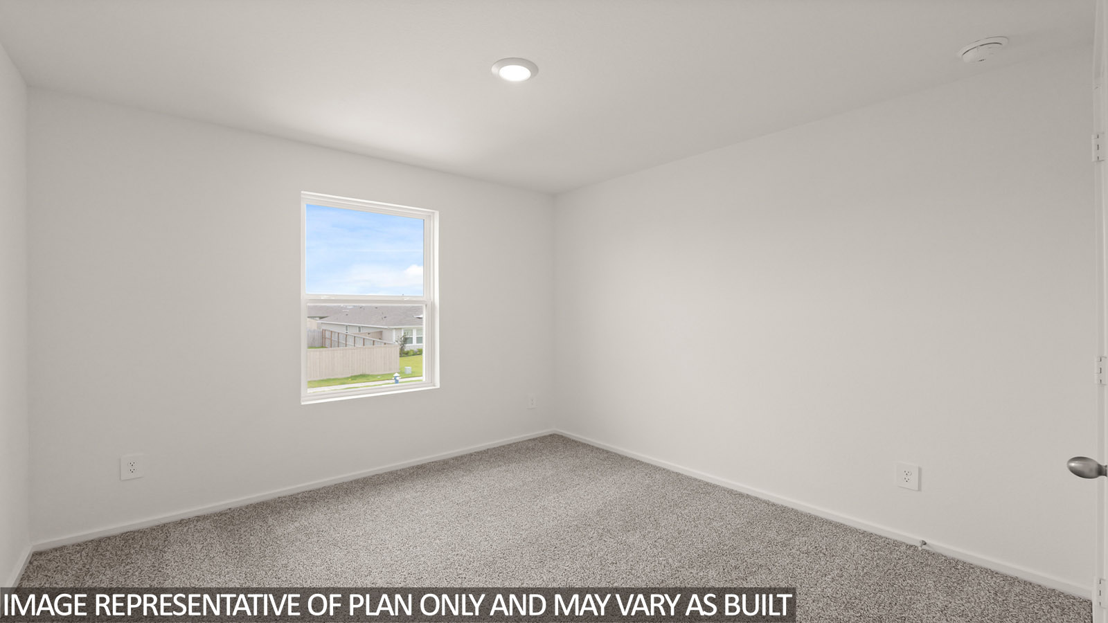 bedroom with carpet flooring and window