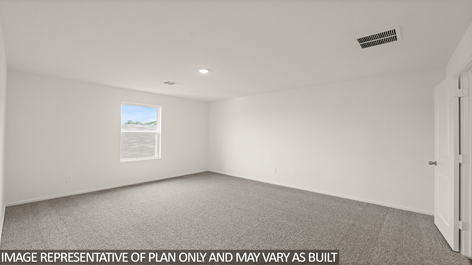 bedroom with carpet flooring and window
