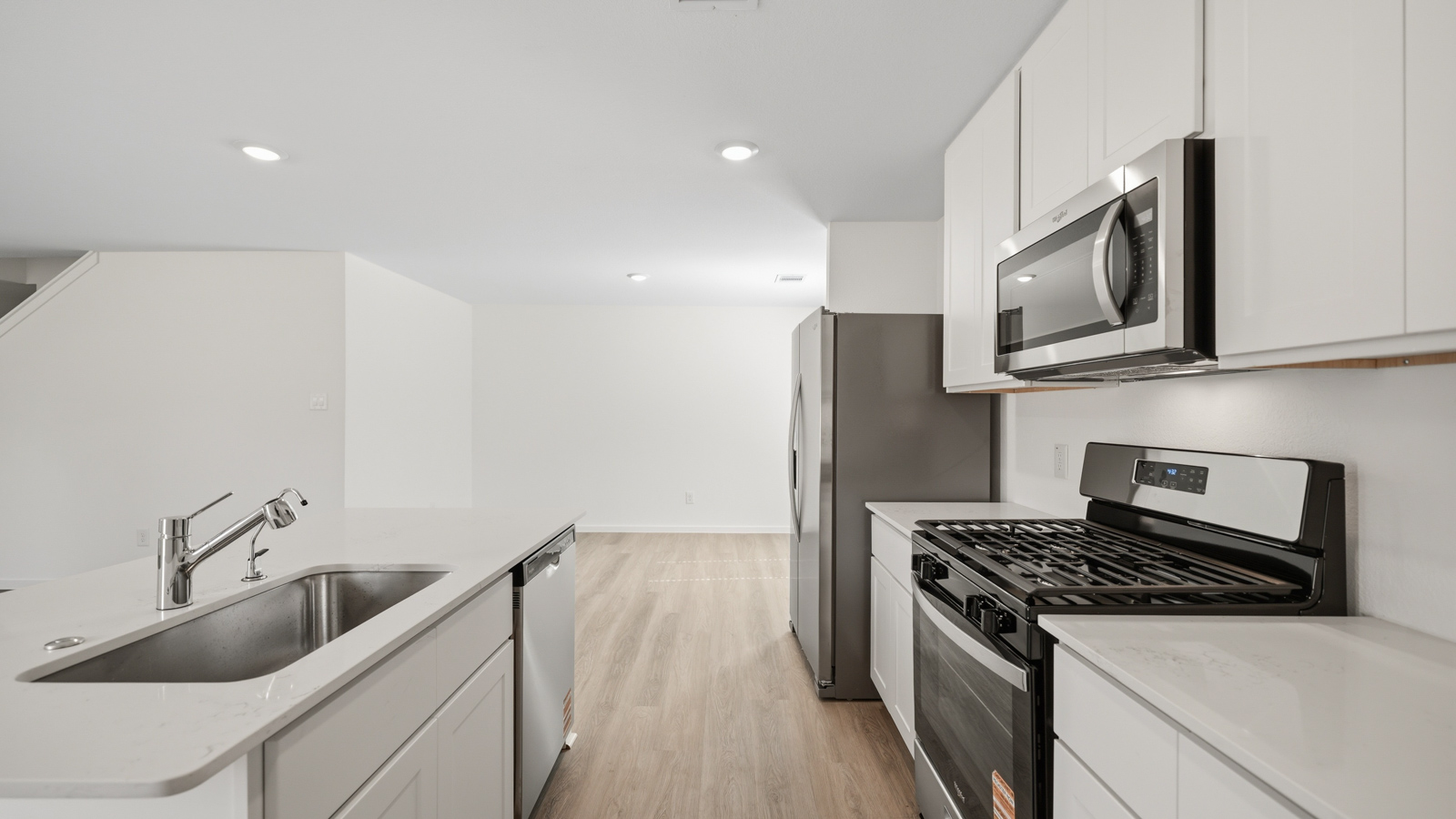 kitchen with quartz countertops