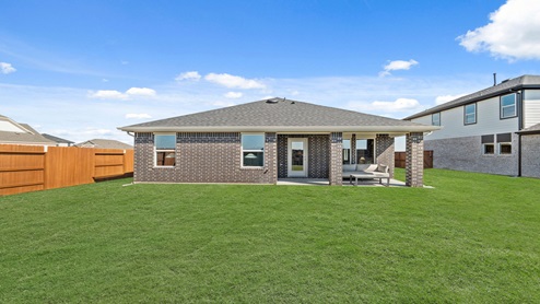backyard with covered patio