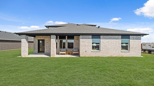 backyard with covered patio