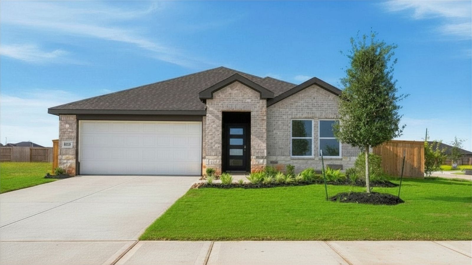 This home — photograph published by the builder