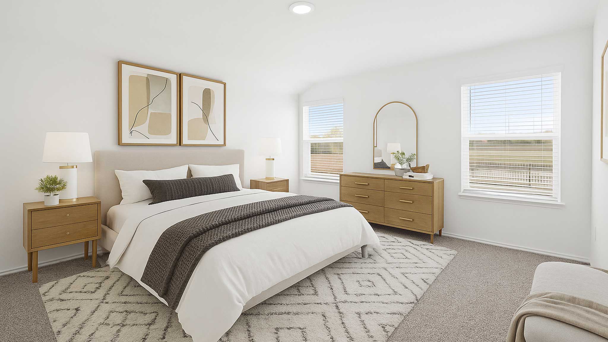 bedroom with carpet flooring