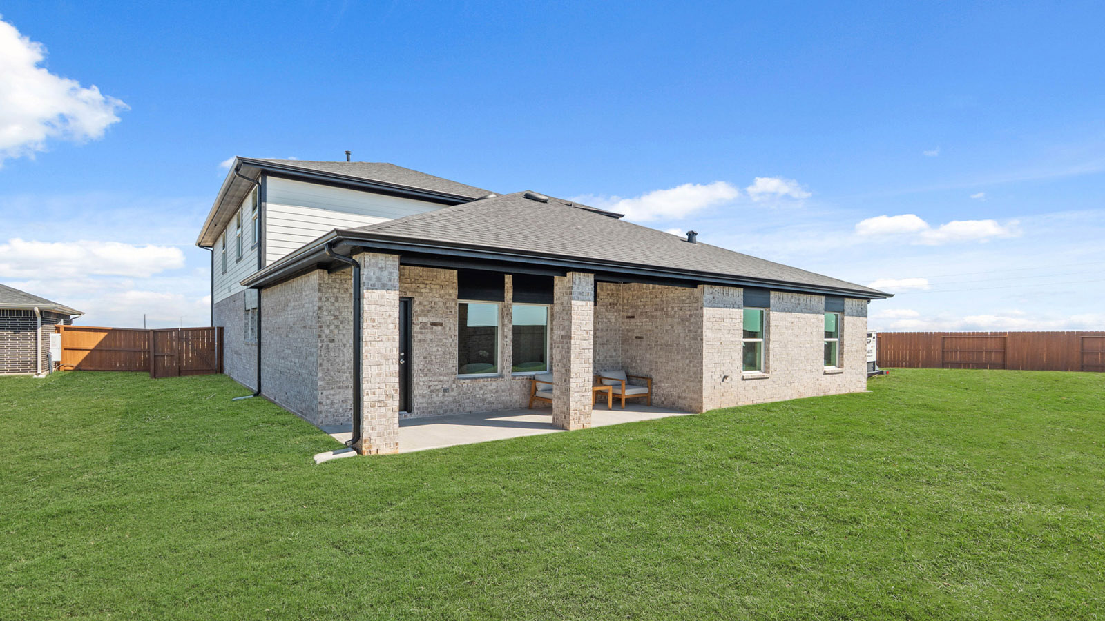Fully Landscaped backyard