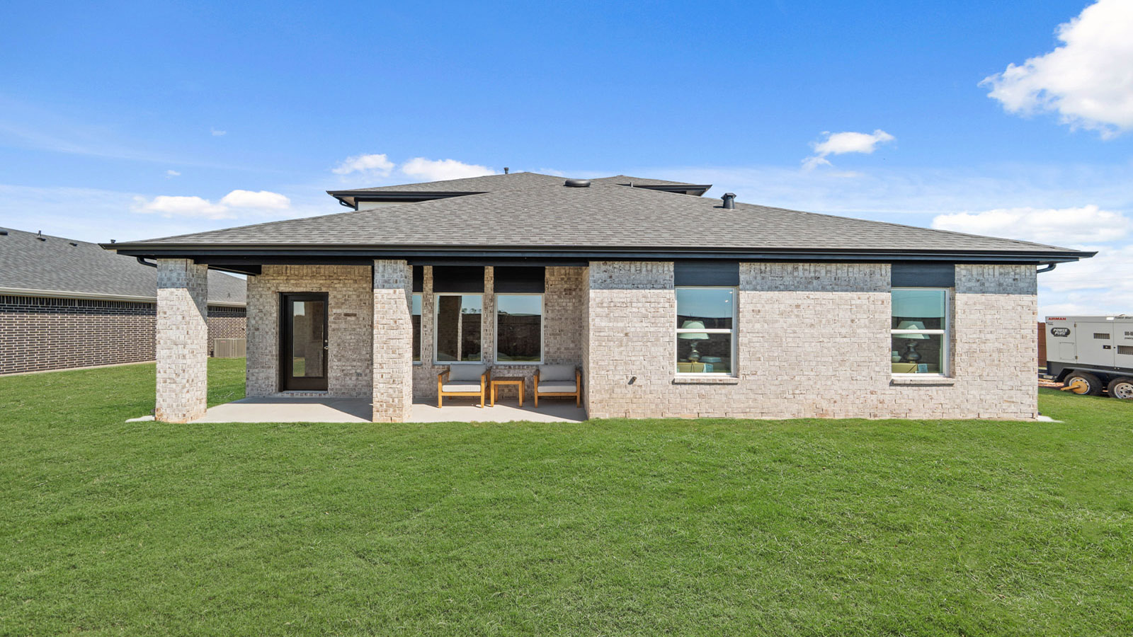 Fully Landscaped backyard