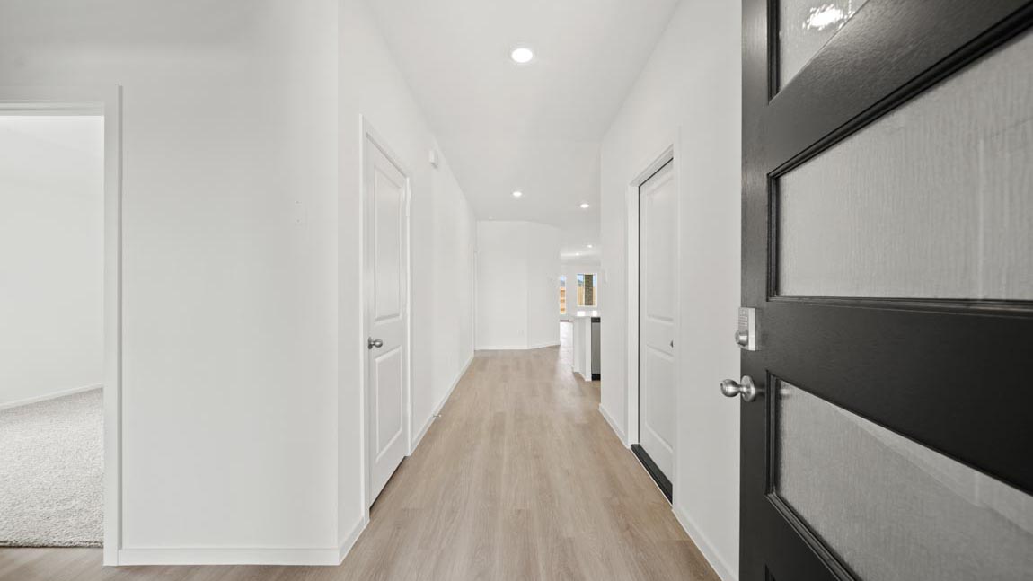 entryway with vinyl flooring