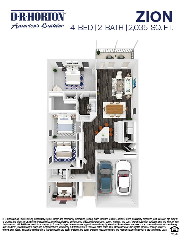 staged floorplan