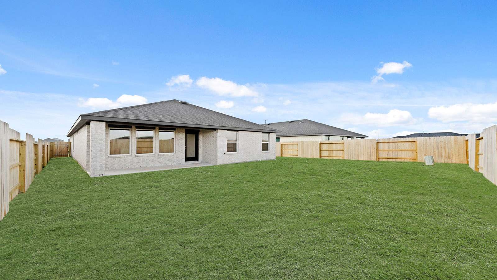 backyard with covered patio
