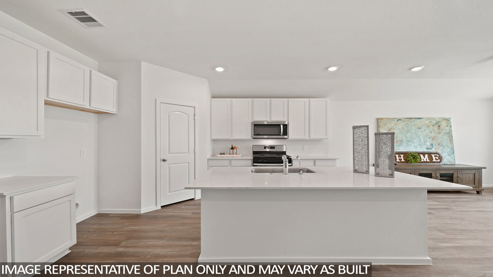 kitchen with quartz countertops and stainless steel appliances