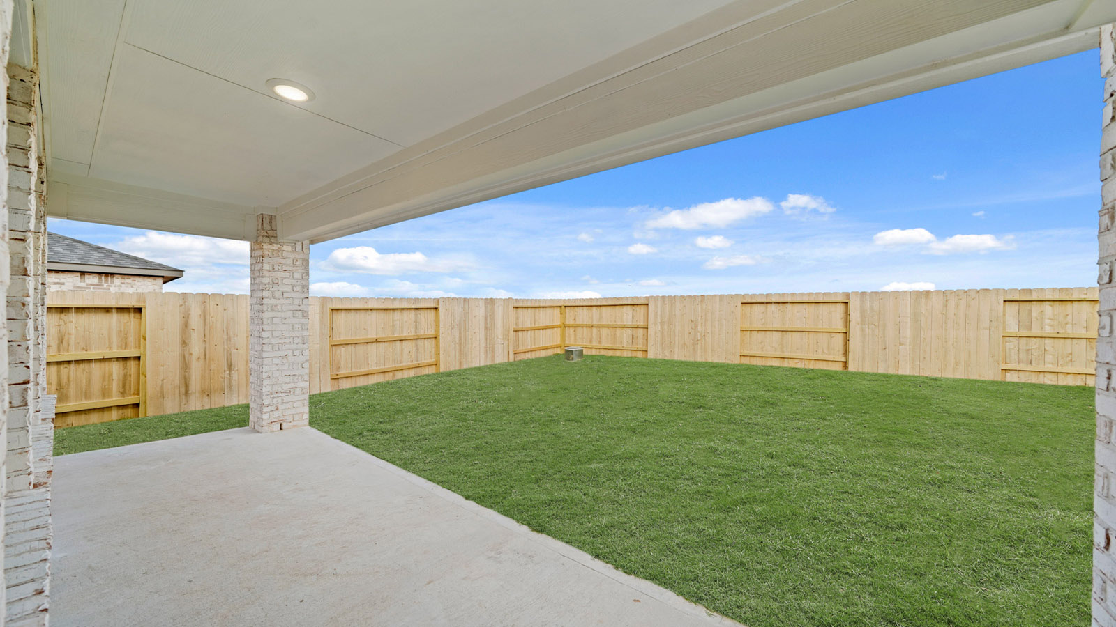 backyard with covered patio