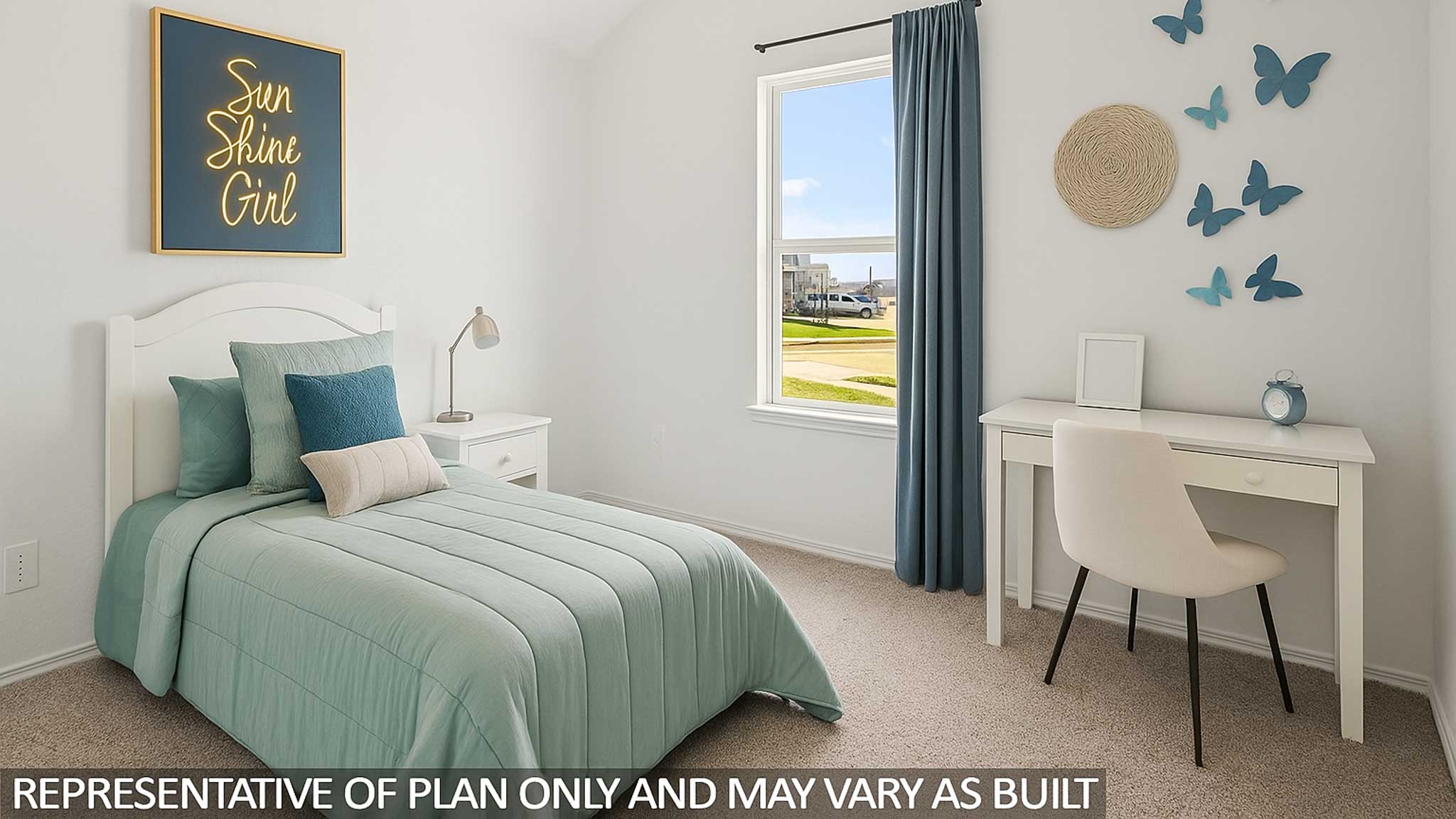 bedroom with carpet flooring