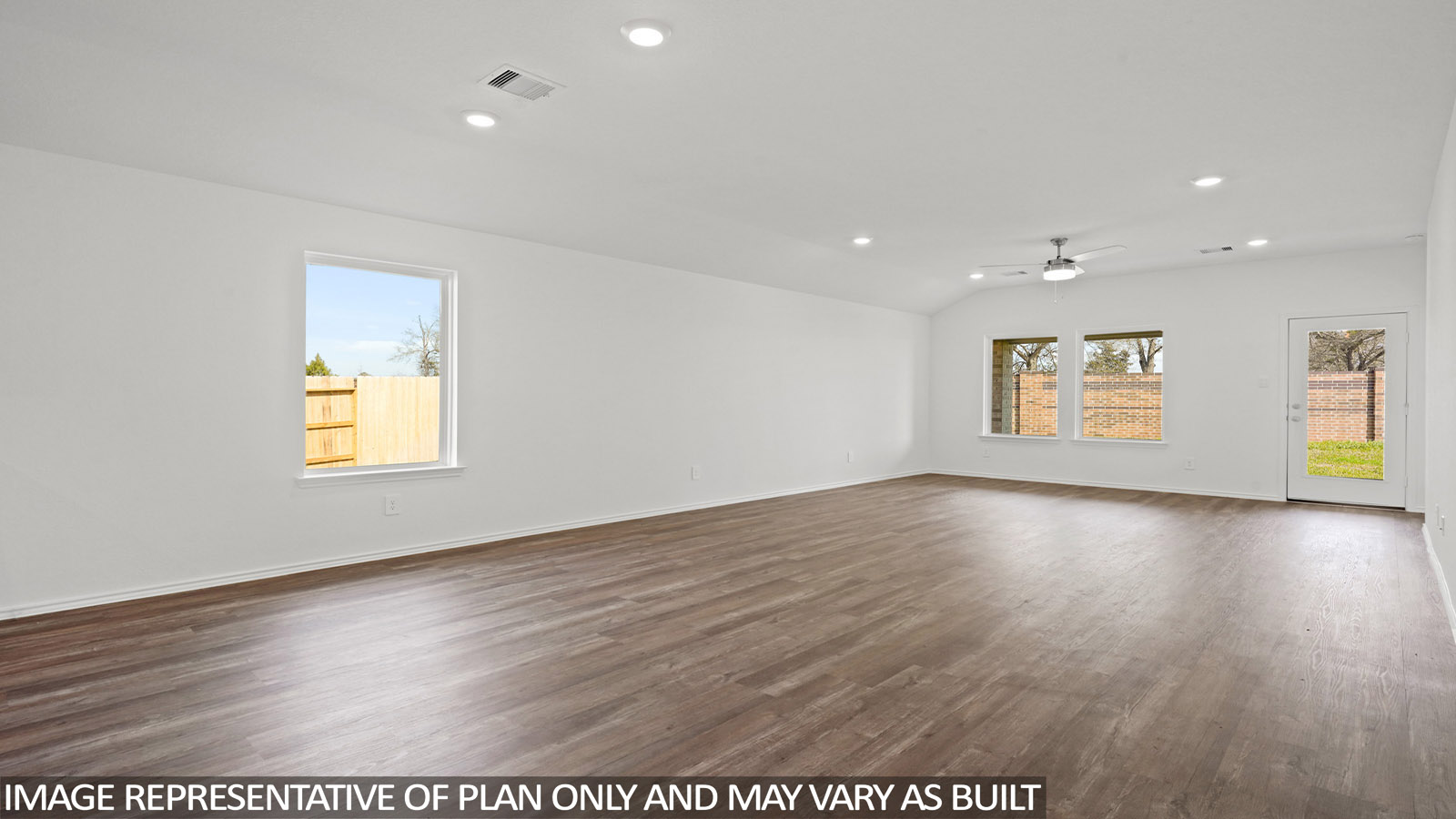 living and dining area with vinyl flooring