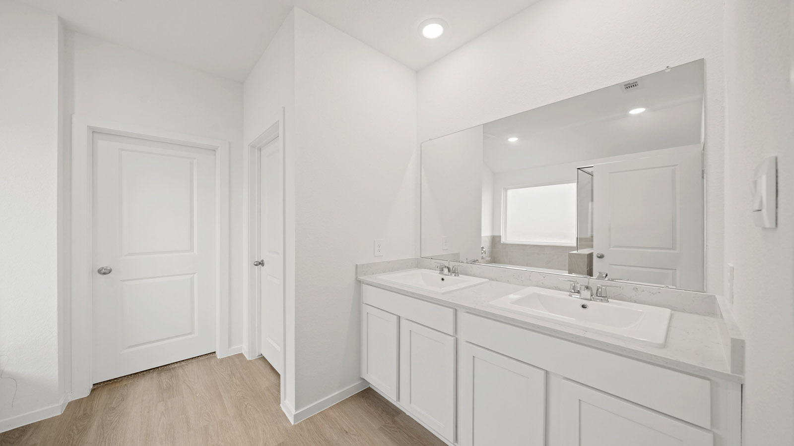 primary bathroom with seperate tub and shower