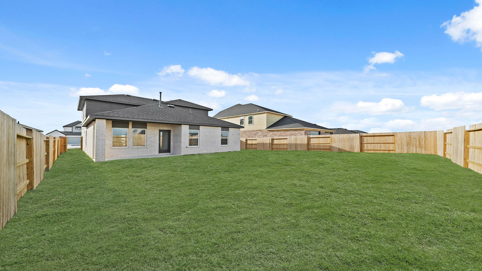 backyard with covered patio