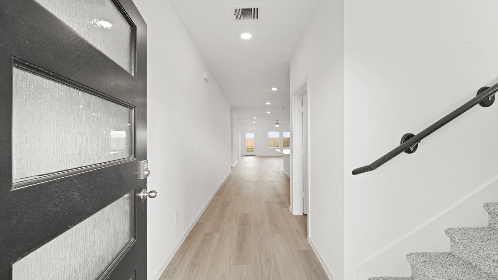 entry way with vinyl flooring